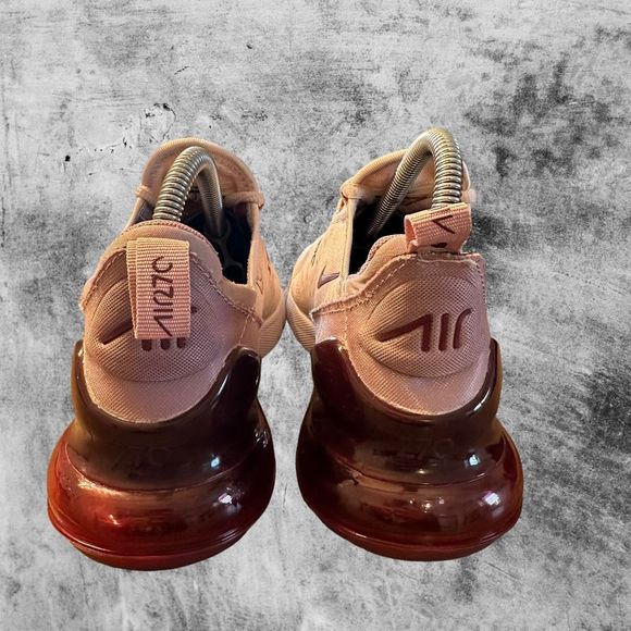 Nike Air Max 270 Women’s Size 7 Shoe Barely Rose Pink Sneaker 2017 AH6789-601 - Picture 4 of 9